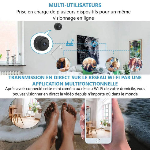 Mini caméra magnétique voiture/domicile